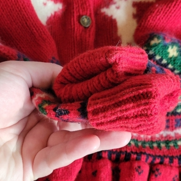 Ralph Lauren Red Reindeer Sweater - Picture 5 of 7